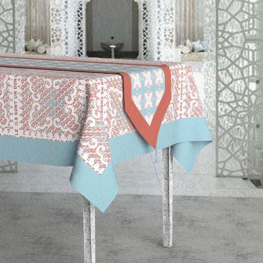 "Boho Paisley Chic" Waterproof Table Runner