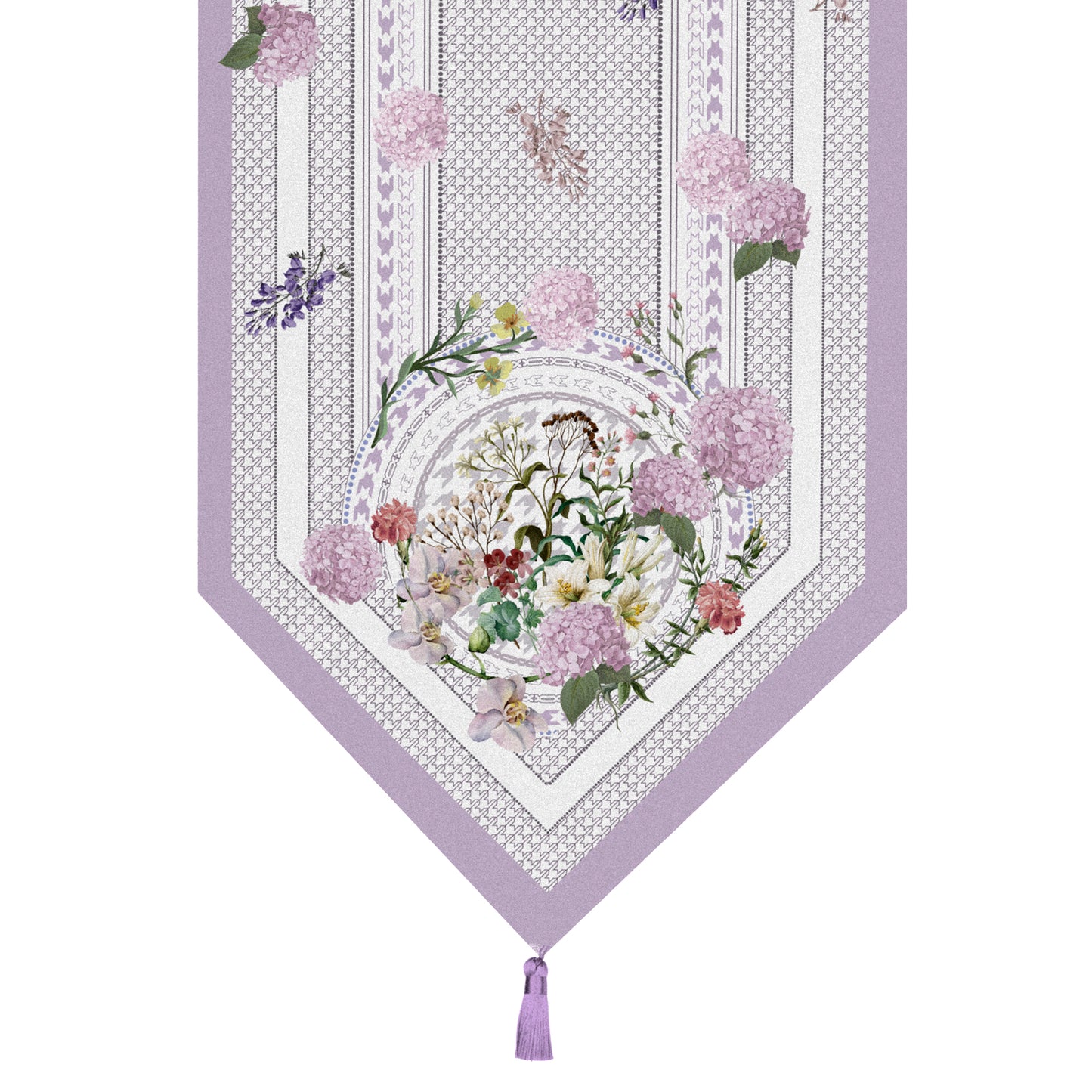 "Secret Violet Garden" Waterproof Table Runner