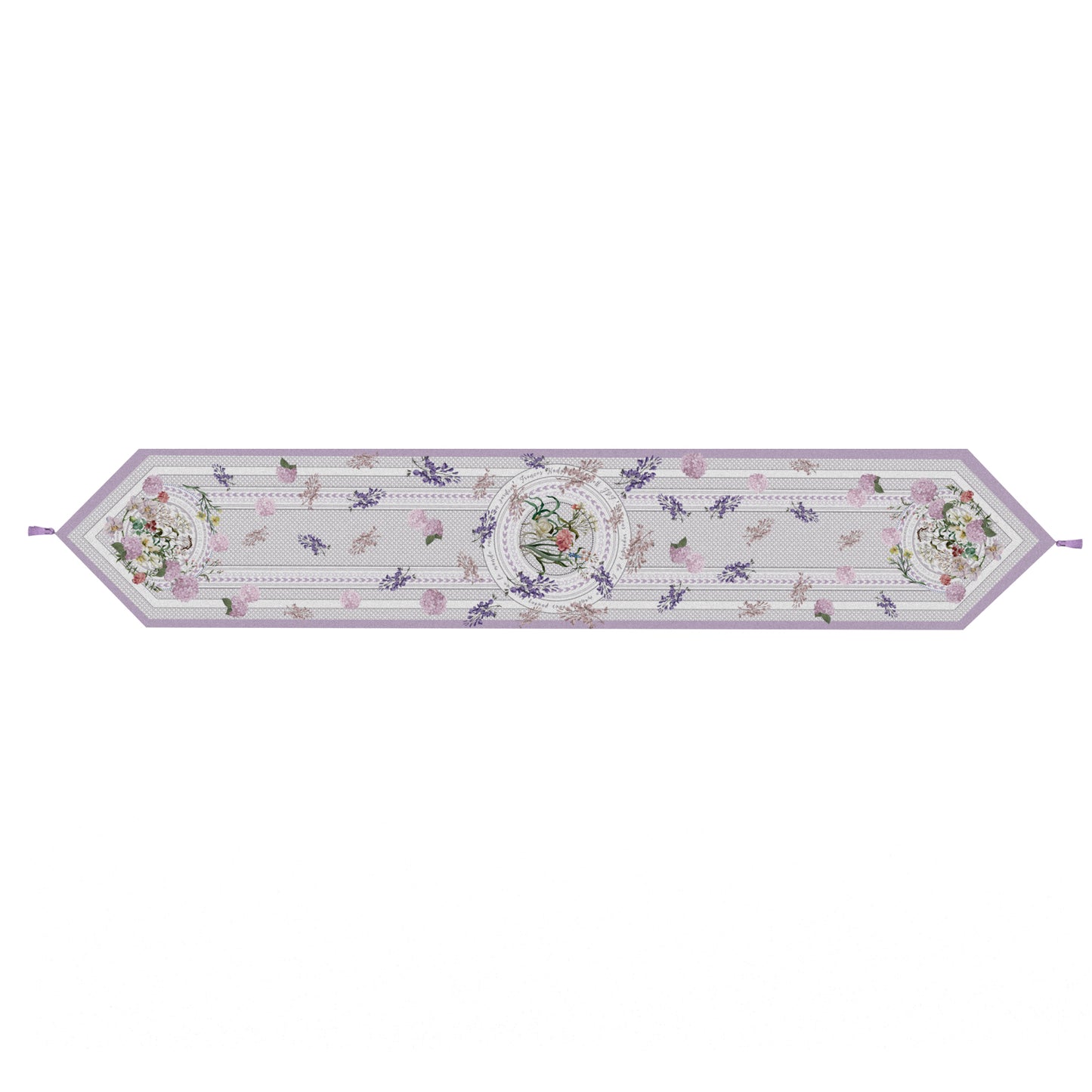 "Secret Violet Garden" Waterproof Table Runner