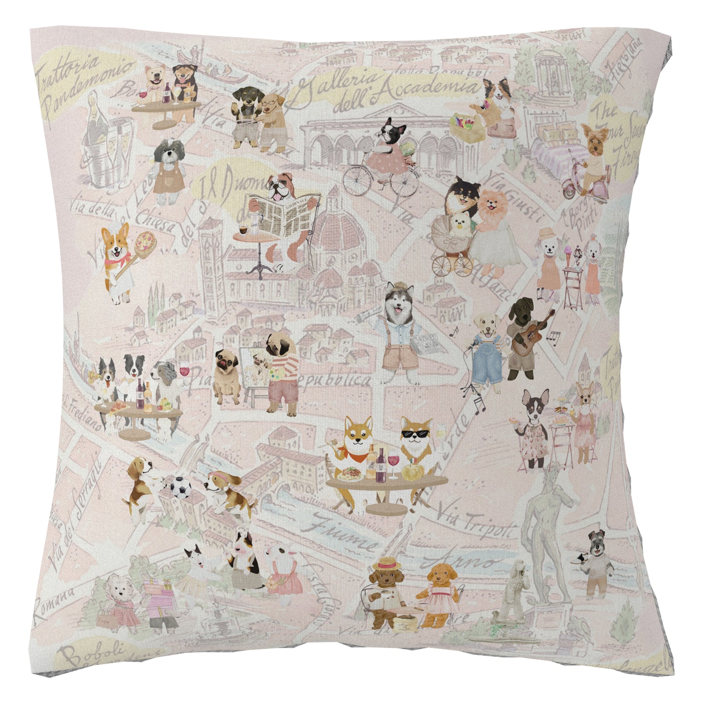 "Oh My Dog" Quilt Blanket Pillow 2 In 1