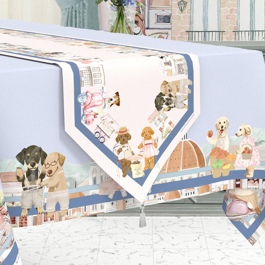 "Oh My Dog" Waterproof Table Runner