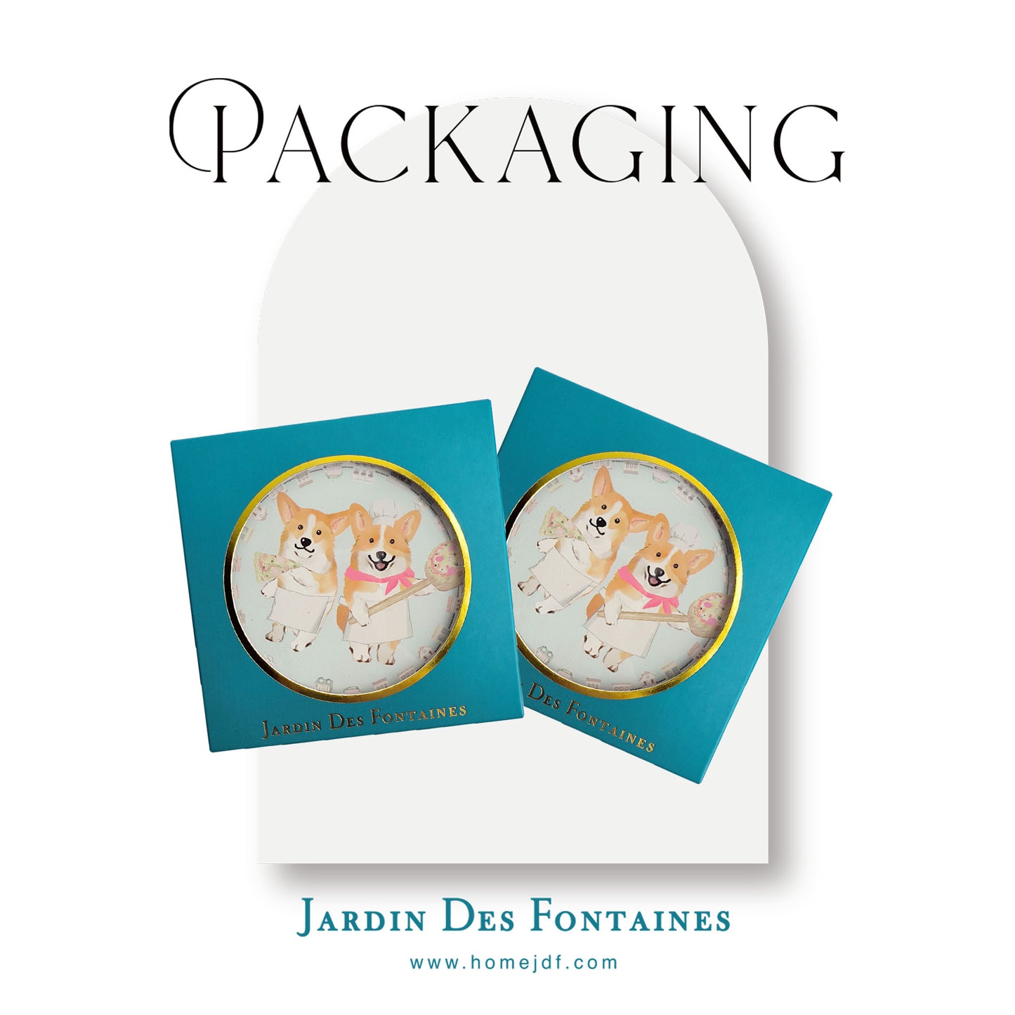 "Toile De Jouy" Ceramic Coaster