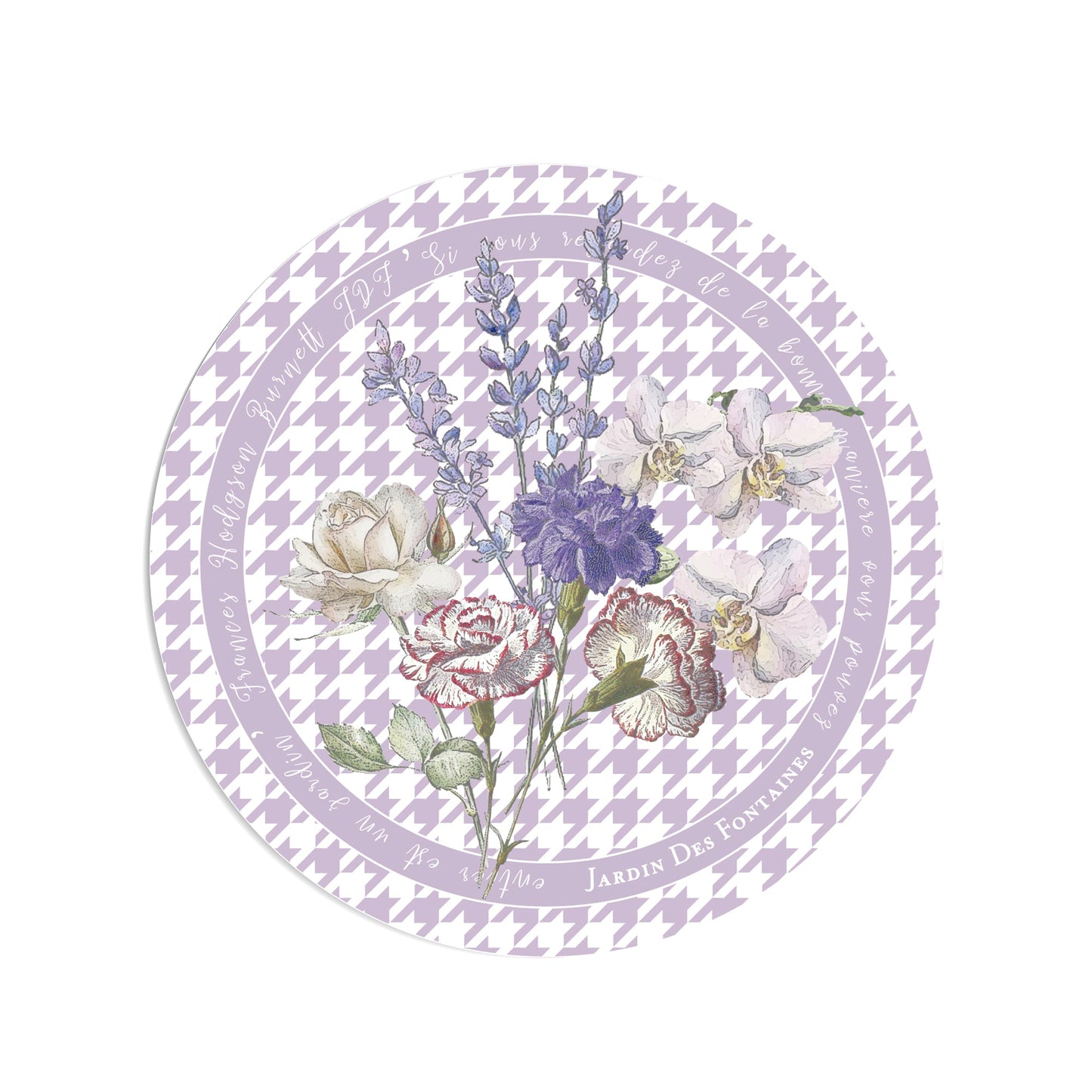 "Secret Violet Garden" Ceramic Coaster