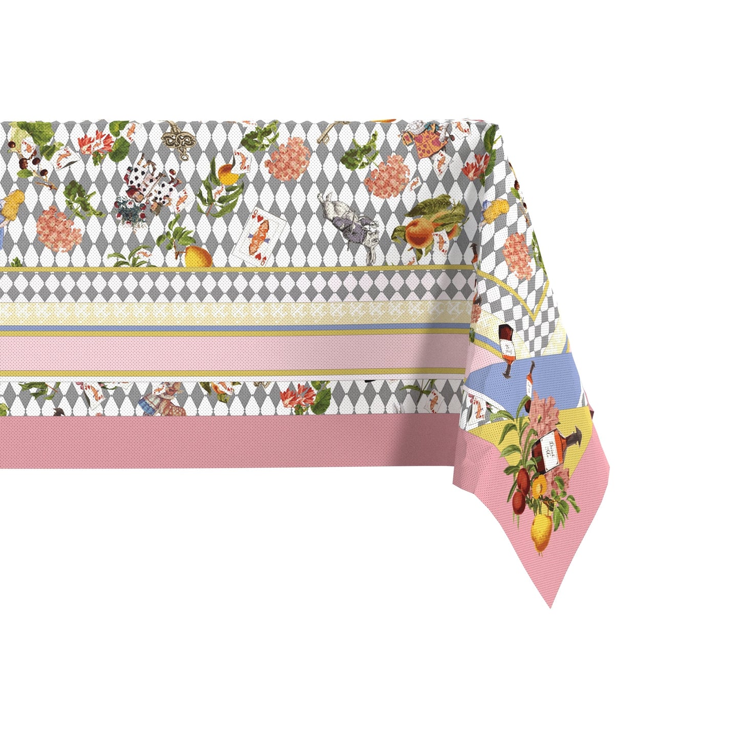 "Wonderful Adventure Dream" Pink Tuo Watch Waterproof Tablecloth
