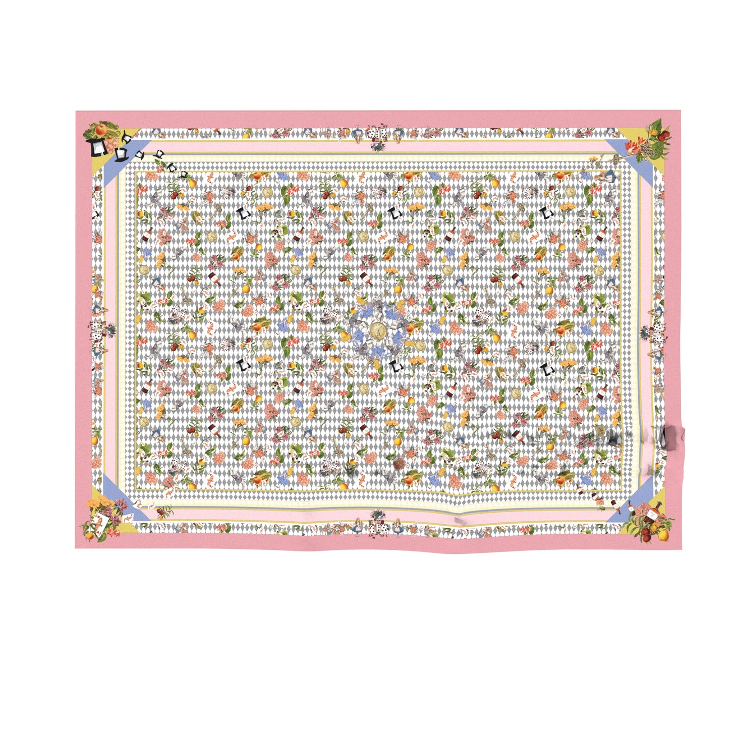 "Wonderful Adventure Dream" Pink Tuo Watch Waterproof Tablecloth