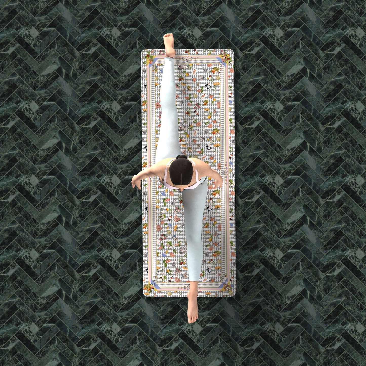 "Wonderful Adventure Dream" Non-Slip Yoga Mat 5 mm and 1.5 mm Travel Yoga Mat, JMAT