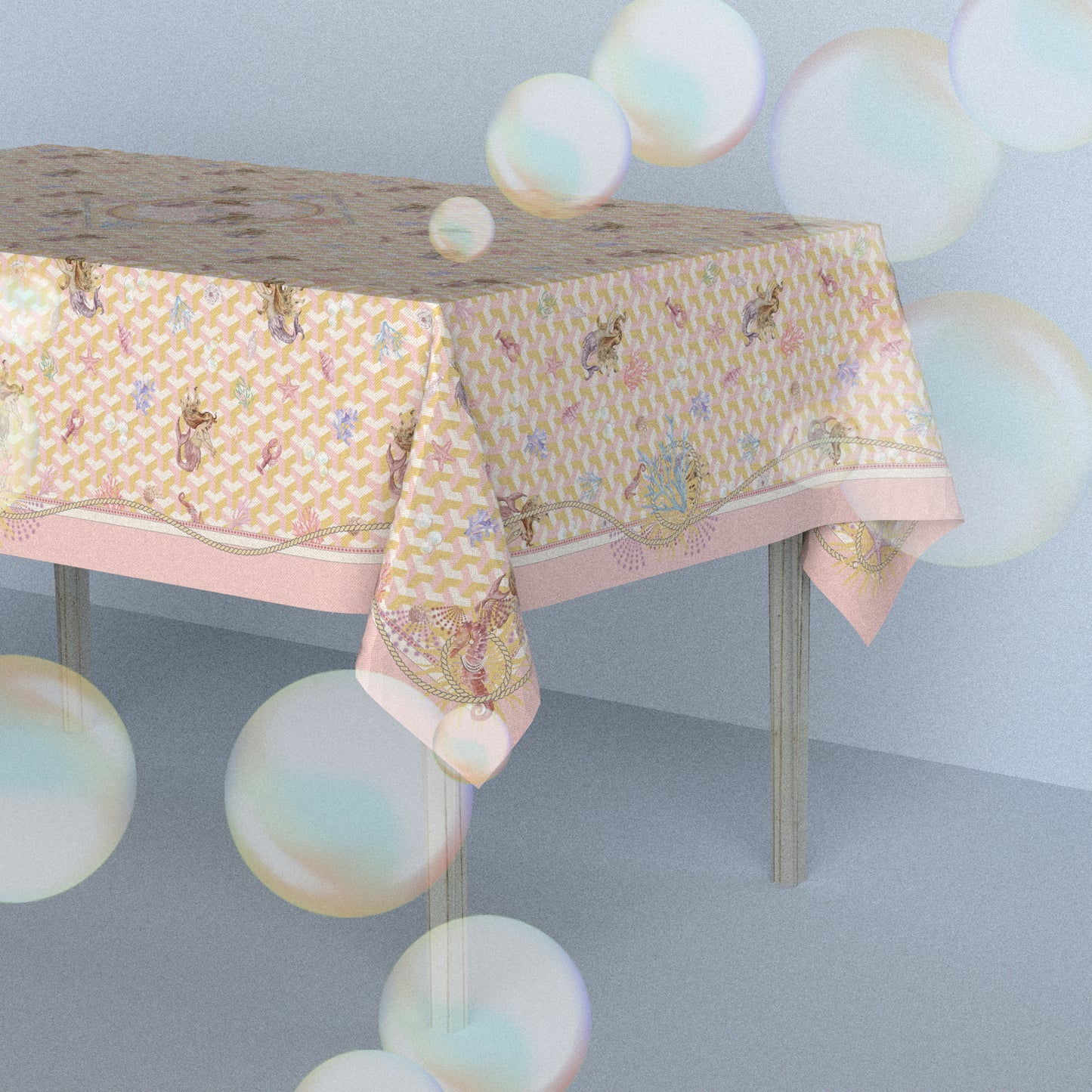 "You Are Mer-mazing" Waterproof Tablecloth