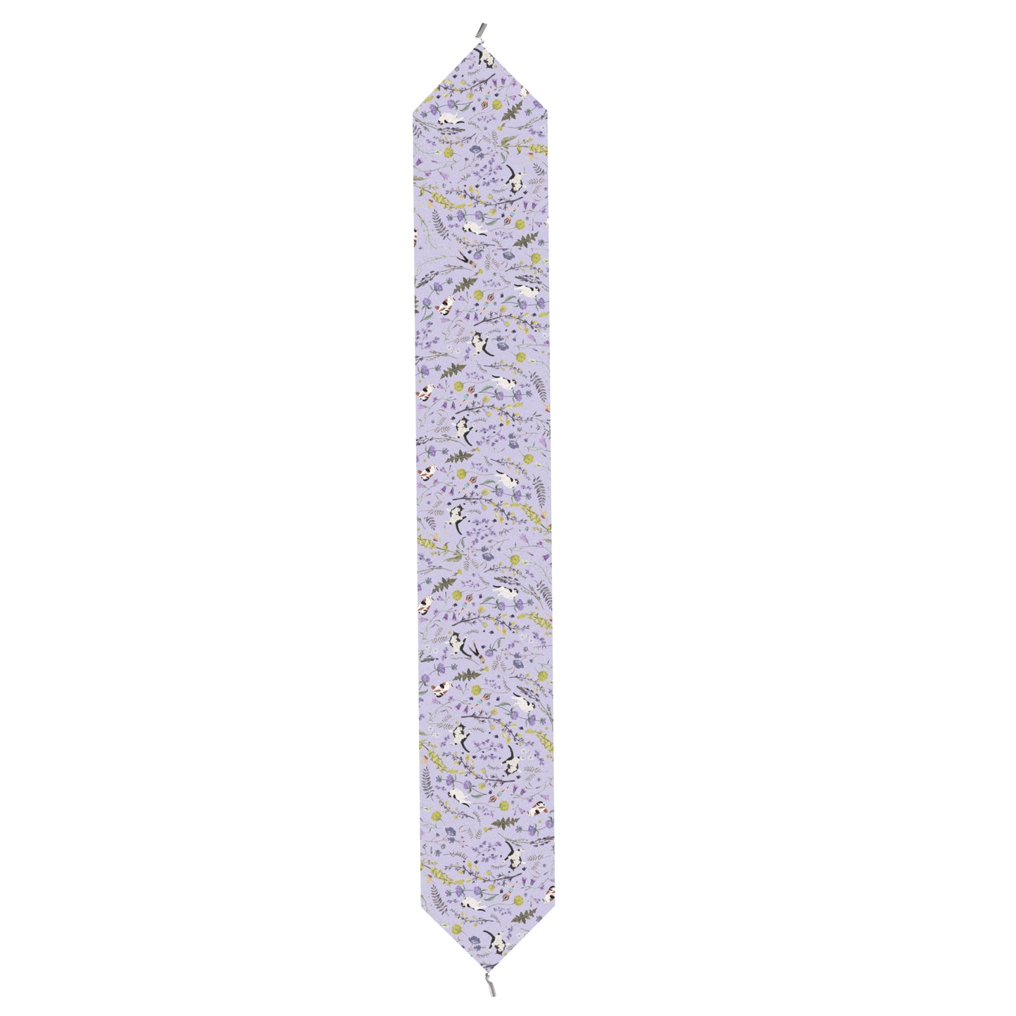 "Yogis Cat and Flower" Waterproof Table Runner